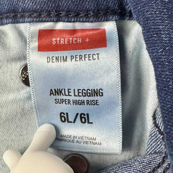 Express Super High Rise Ankle Legging Jeans – Size 6L | Stretch+ Denim Perfect - Picture 9 of 10